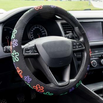 Xkeribom Lenkradbezug 37-38cm Lenkradschoner Lenkradschutz Aufsteckbare Lenkradabdeckung